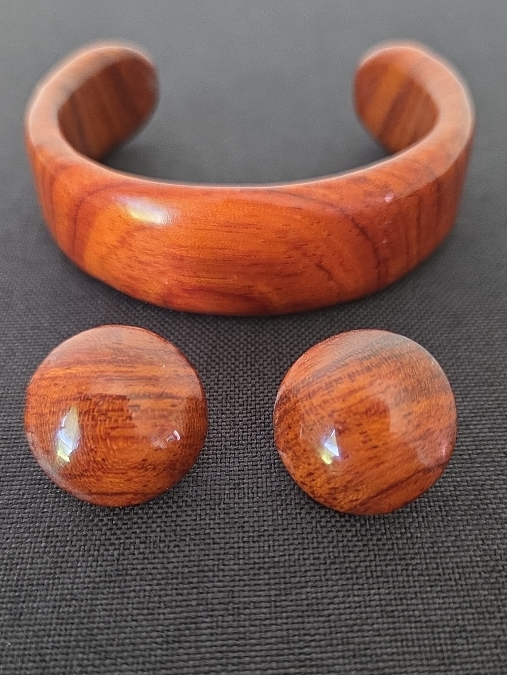 Handcrafted Jewelry Set made by California wood artisan M. Hinrichs.